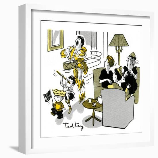 Hazel Cartoon-Ted Key-Framed Giclee Print