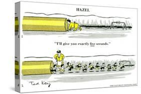 Hazel Cartoon-Ted Key-Stretched Canvas