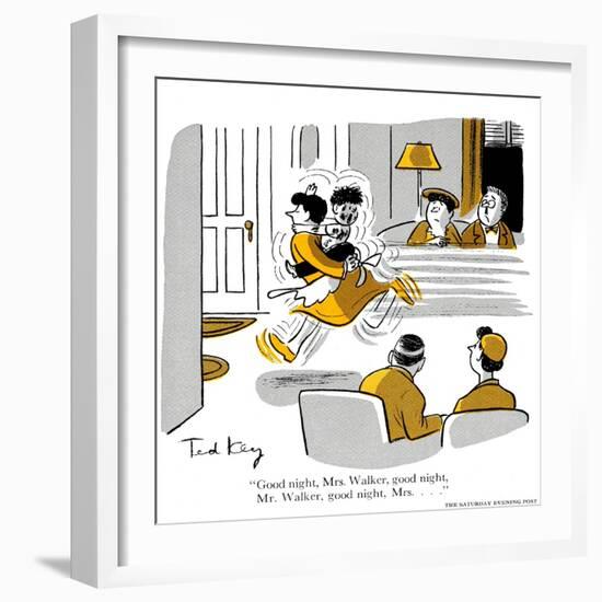 Hazel Cartoon-Ted Key-Framed Giclee Print