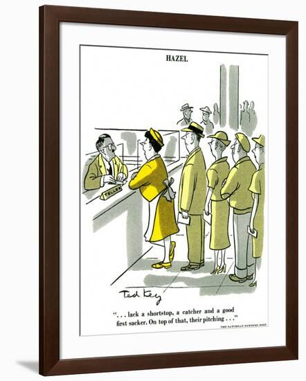 Hazel Cartoon-Ted Key-Framed Giclee Print