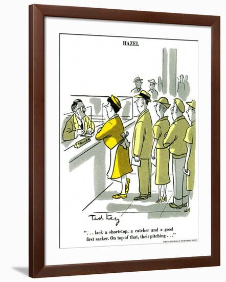 Hazel Cartoon-Ted Key-Framed Giclee Print