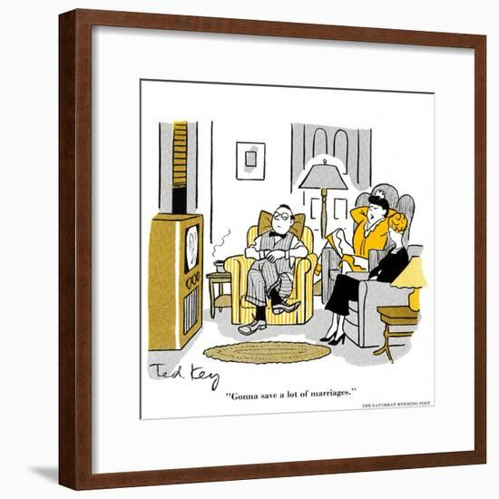 Hazel Cartoon-Ted Key-Framed Giclee Print