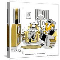 Hazel Cartoon-Ted Key-Stretched Canvas