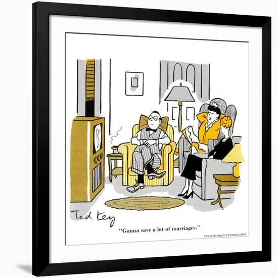 Hazel Cartoon-Ted Key-Framed Giclee Print