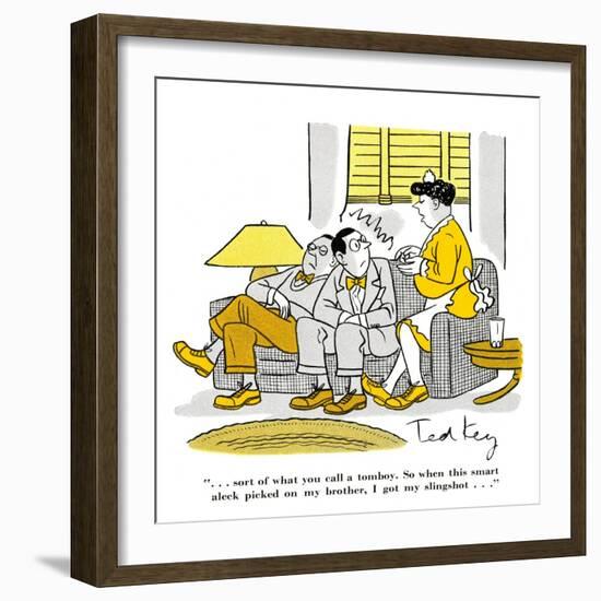 Hazel Cartoon-Ted Key-Framed Giclee Print