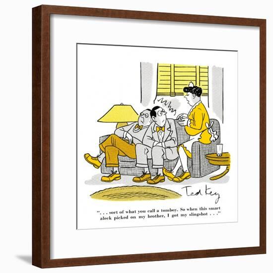 Hazel Cartoon-Ted Key-Framed Giclee Print