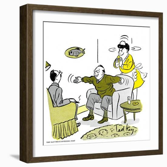 Hazel Cartoon-Ted Key-Framed Giclee Print