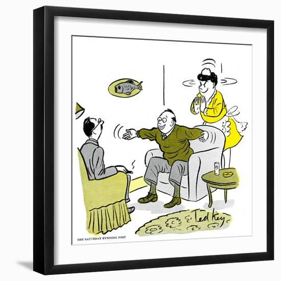 Hazel Cartoon-Ted Key-Framed Giclee Print