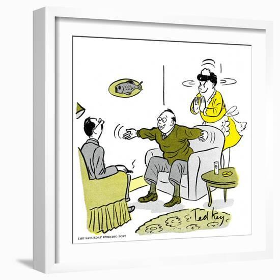 Hazel Cartoon-Ted Key-Framed Giclee Print