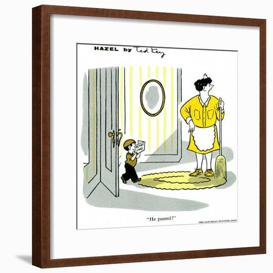 Hazel Cartoon-Ted Key-Framed Giclee Print