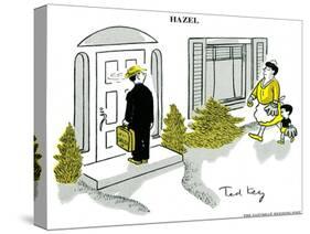 Hazel Cartoon-Ted Key-Stretched Canvas