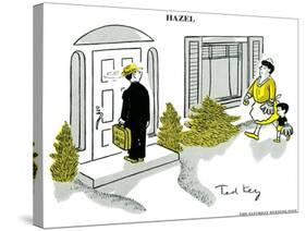 Hazel Cartoon-Ted Key-Stretched Canvas