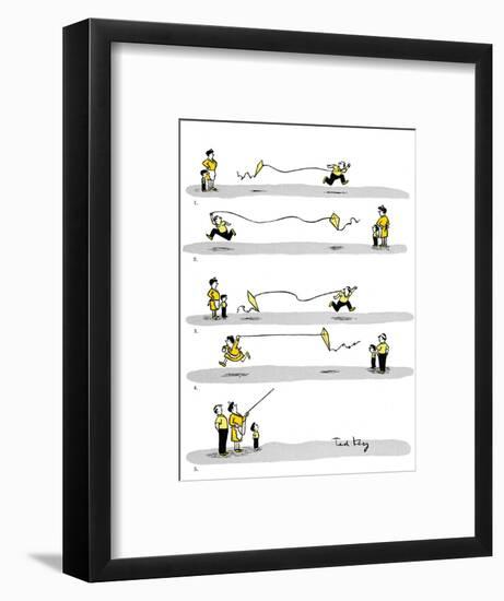 Hazel Cartoon-Ted Key-Framed Giclee Print