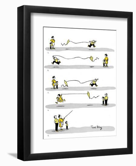 Hazel Cartoon-Ted Key-Framed Giclee Print