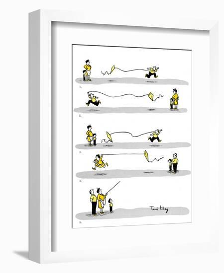 Hazel Cartoon-Ted Key-Framed Giclee Print