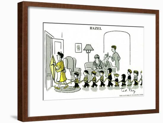 Hazel Cartoon-Ted Key-Framed Giclee Print