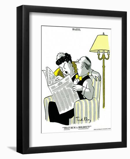 Hazel Cartoon-Ted Key-Framed Premium Giclee Print