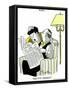 Hazel Cartoon-Ted Key-Framed Stretched Canvas