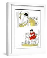 Hazel Cartoon-Ted Key-Framed Giclee Print