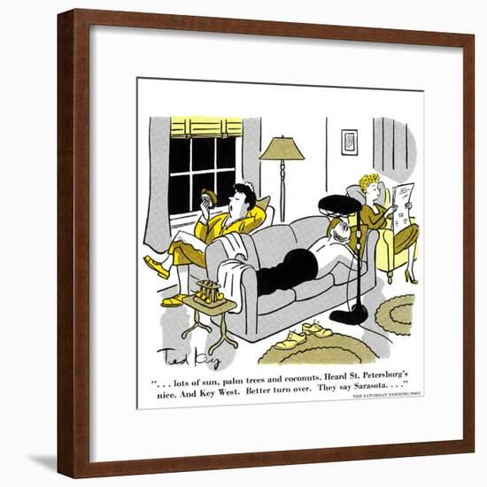 Hazel Cartoon-Ted Key-Framed Giclee Print