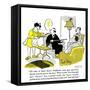 Hazel Cartoon-Ted Key-Framed Stretched Canvas