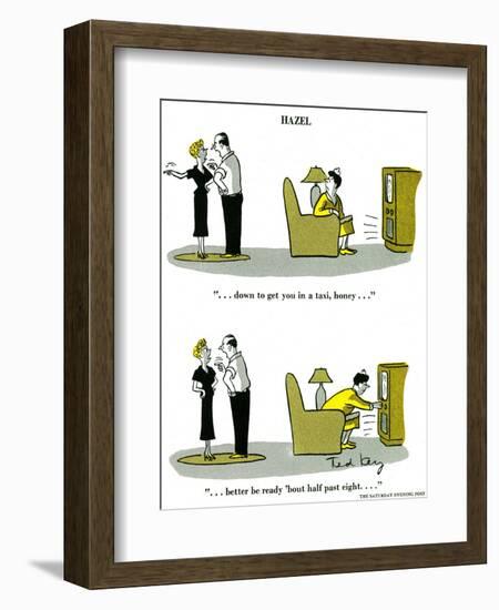 Hazel Cartoon-Ted Key-Framed Giclee Print