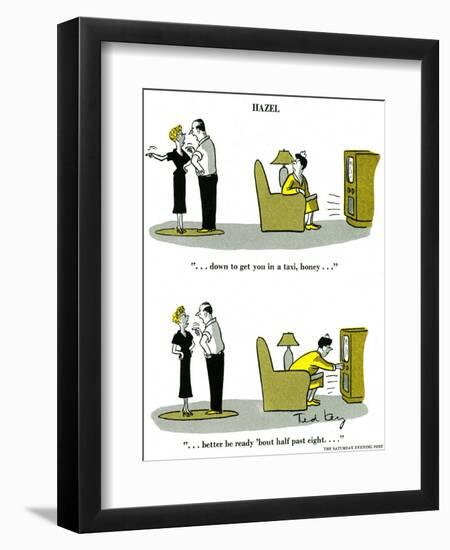 Hazel Cartoon-Ted Key-Framed Giclee Print