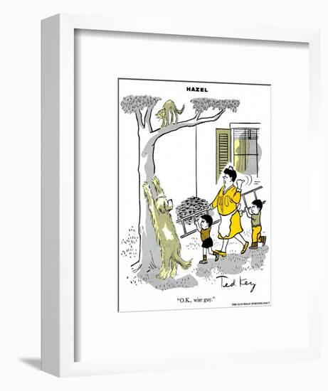 Hazel Cartoon-Ted Key-Framed Giclee Print