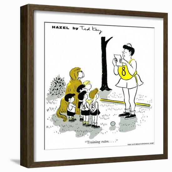 Hazel Cartoon-Ted Key-Framed Giclee Print