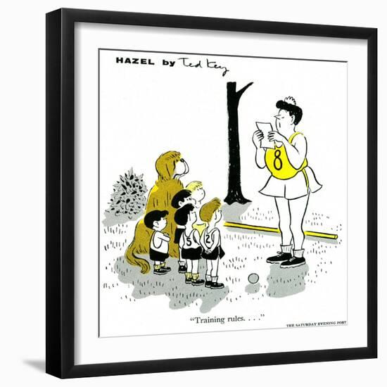 Hazel Cartoon-Ted Key-Framed Giclee Print