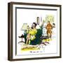 Hazel Cartoon-Ted Key-Framed Giclee Print