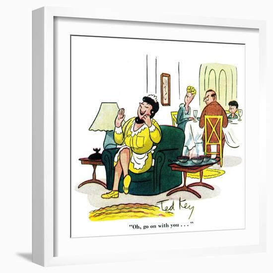 Hazel Cartoon-Ted Key-Framed Giclee Print