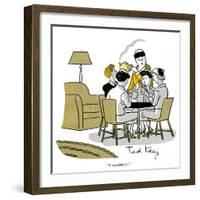 Hazel Cartoon-Ted Key-Framed Giclee Print