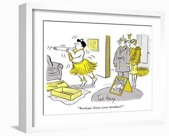 Hazel Cartoon-Ted Key-Framed Giclee Print