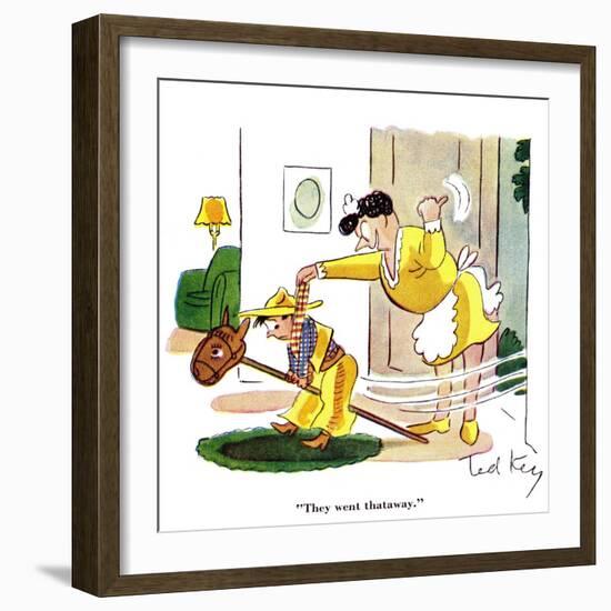 Hazel Cartoon-Ted Key-Framed Giclee Print