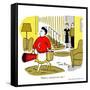 Hazel Cartoon-Ted Key-Framed Stretched Canvas