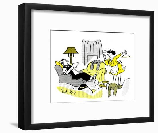 Hazel Cartoon-Ted Key-Framed Giclee Print