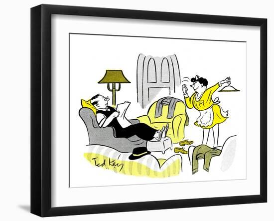 Hazel Cartoon-Ted Key-Framed Giclee Print