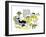 Hazel Cartoon-Ted Key-Framed Giclee Print