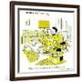 Hazel Cartoon-Ted Key-Framed Giclee Print