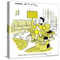 Hazel Cartoon-Ted Key-Stretched Canvas