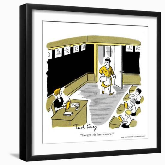 Hazel Cartoon-Ted Key-Framed Giclee Print