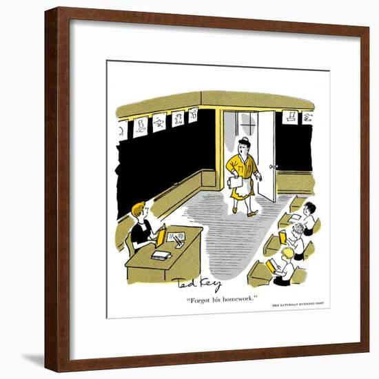 Hazel Cartoon-Ted Key-Framed Giclee Print