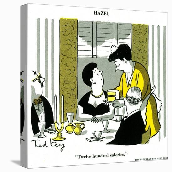 Hazel Cartoon-Ted Key-Stretched Canvas