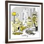 Hazel Cartoon-Ted Key-Framed Giclee Print