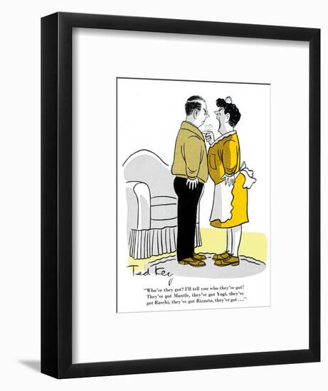 Hazel Cartoon-Ted Key-Framed Giclee Print