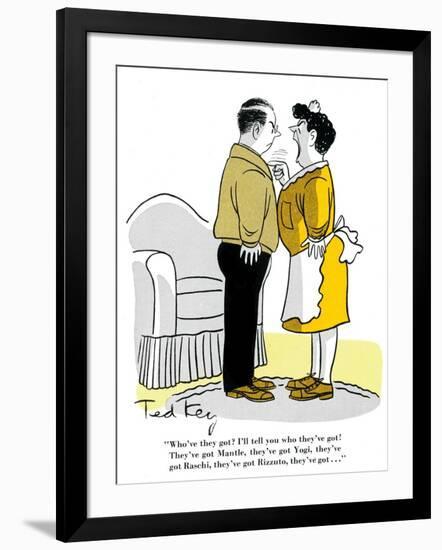 Hazel Cartoon-Ted Key-Framed Giclee Print