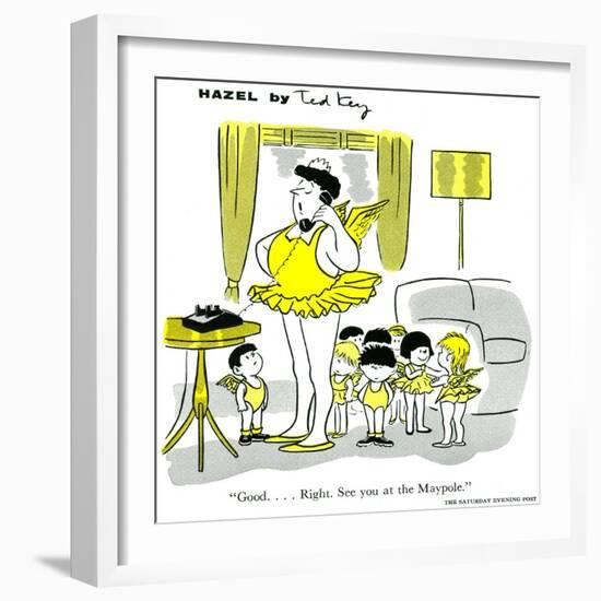 Hazel Cartoon-Ted Key-Framed Giclee Print