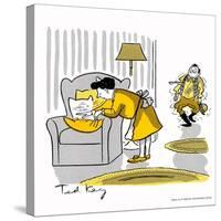 Hazel Cartoon-Ted Key-Stretched Canvas