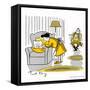 Hazel Cartoon-Ted Key-Framed Stretched Canvas